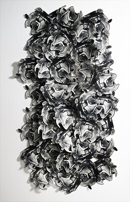 3-D silver gelatin photo collage, Cascade, by Adrienne Moumin.
